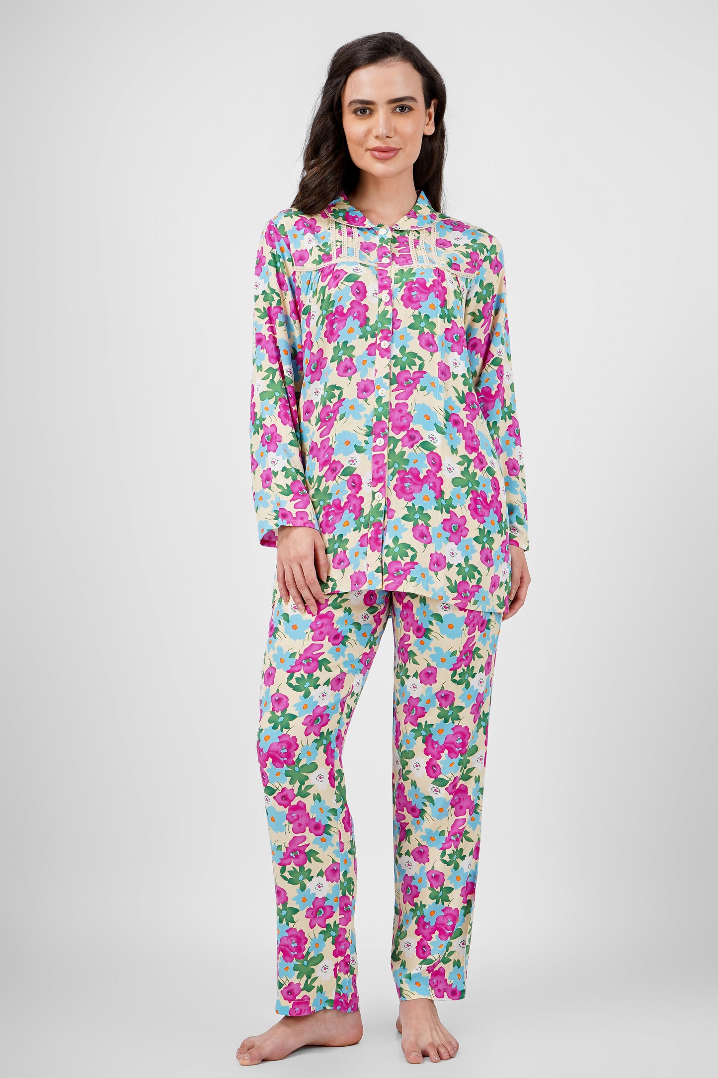 Blossom Hues Nightsuit Set
