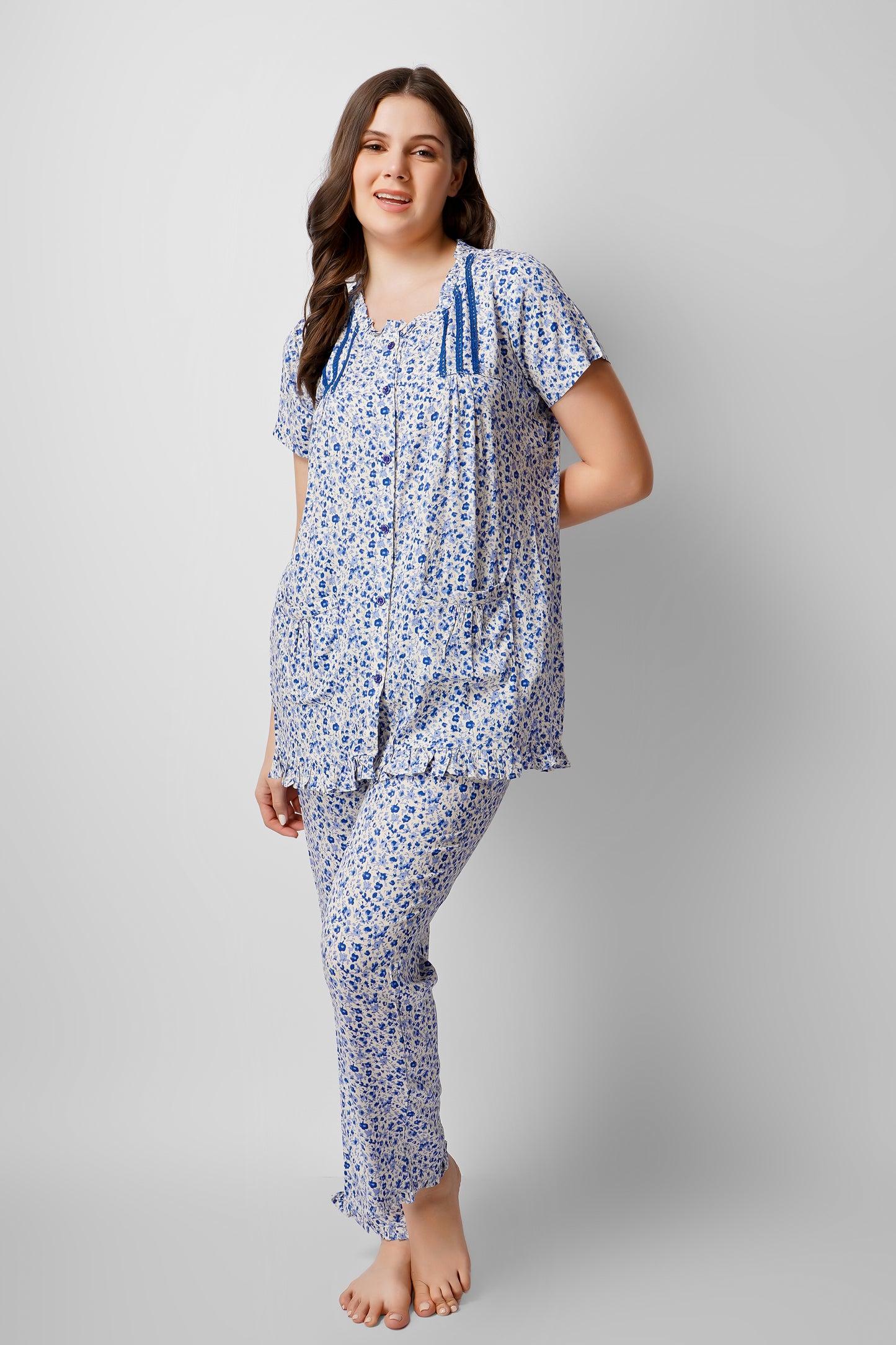 Blue Whisper Nightsuit Set