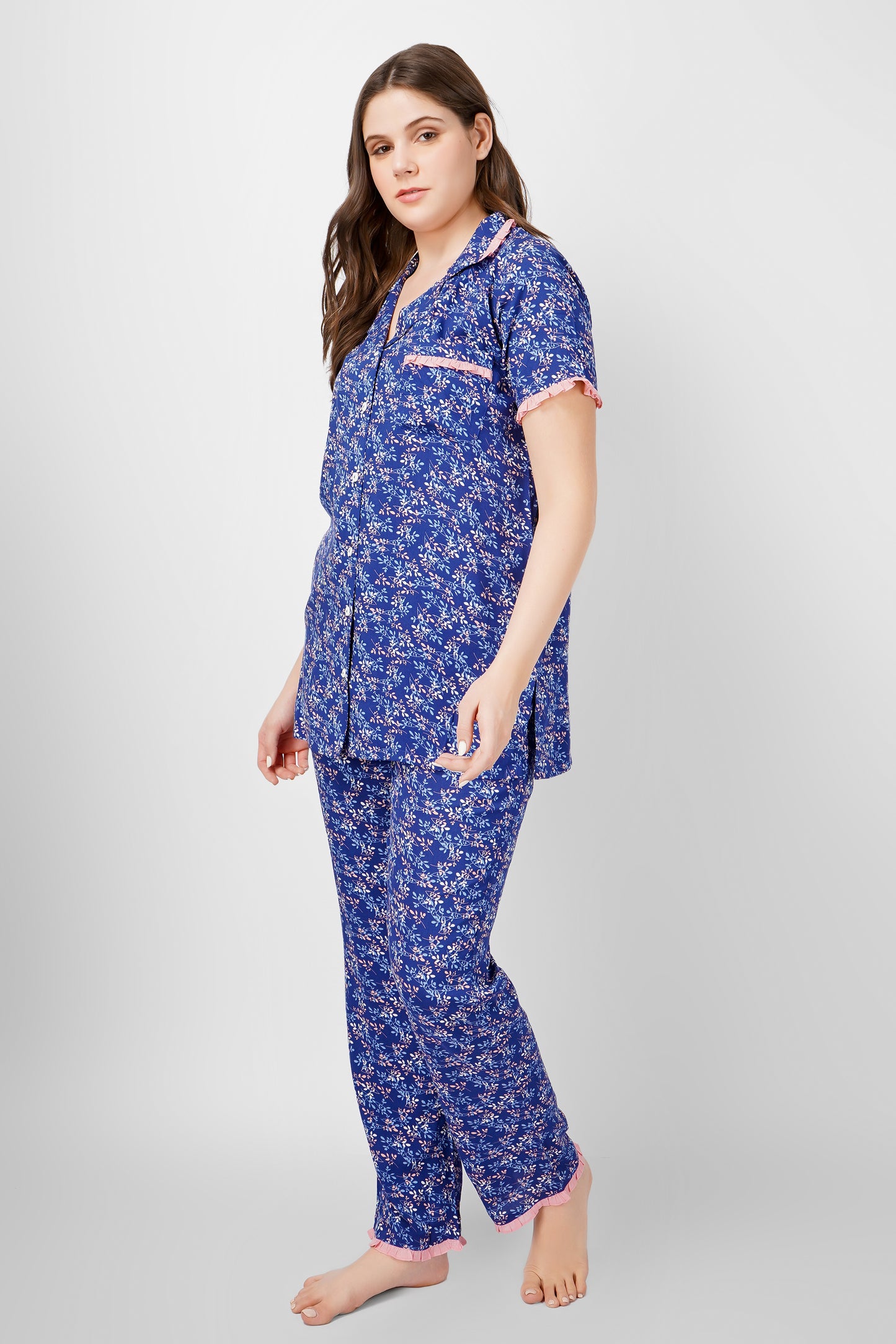 Indigo Serenity Nightsuit Set
