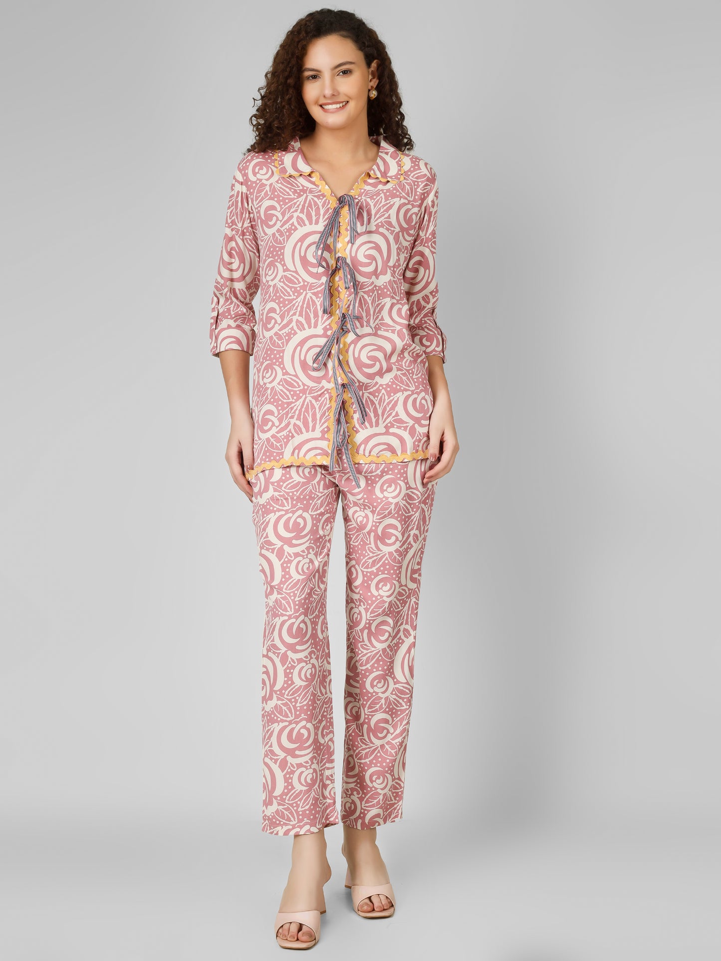 Pink Pop Rayon Coord Set