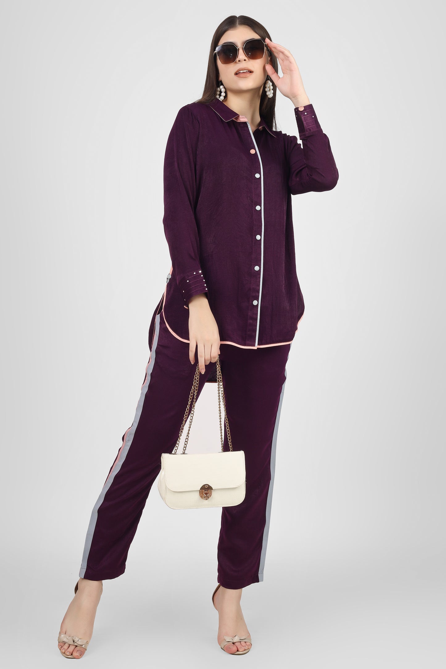Aubergine Luxe Coord set