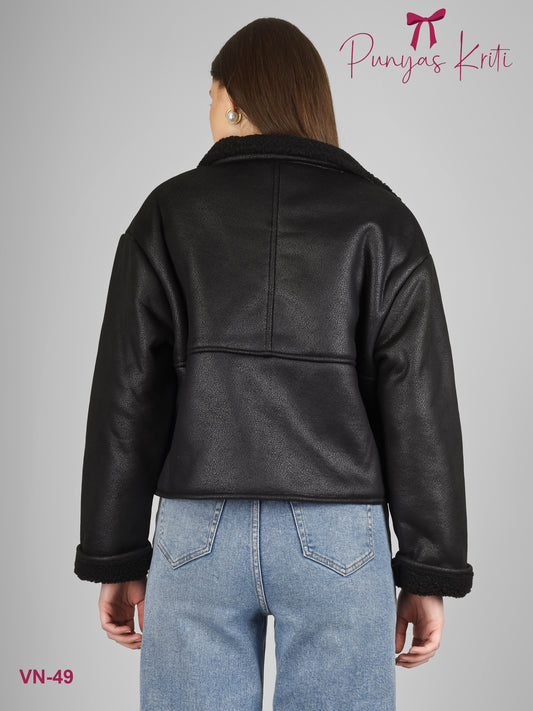 Turkish Midnight Plush Short Jacket