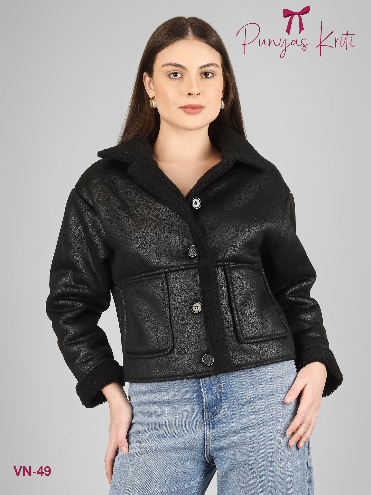 Turkish Midnight Plush Short Jacket