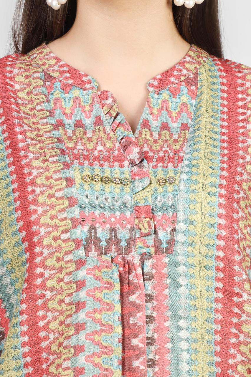 Rainbow Weave Pashmina Coord Set