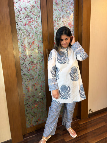 Blue Bagh Co-ord Set