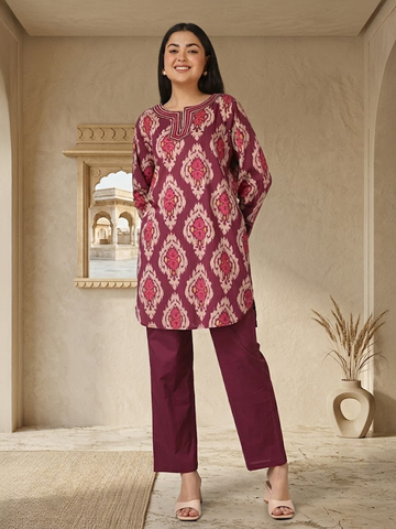 Ornamental Appliqué Charm Organic Cotton Co-ord Set