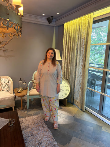 Phulkari Aab Salwar Co-ord Set