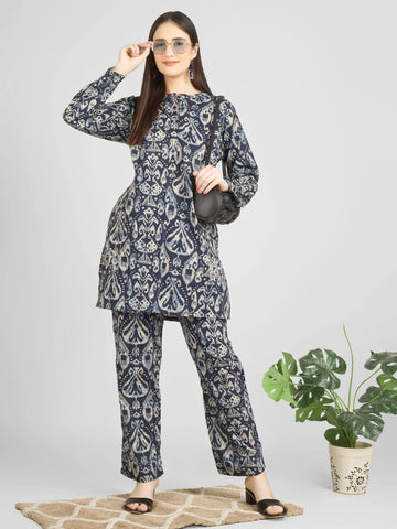 Navy Badla Co-ord Set