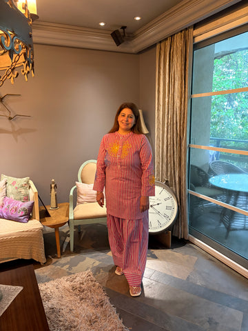 Pink Jashan Farshi Co-ord Set