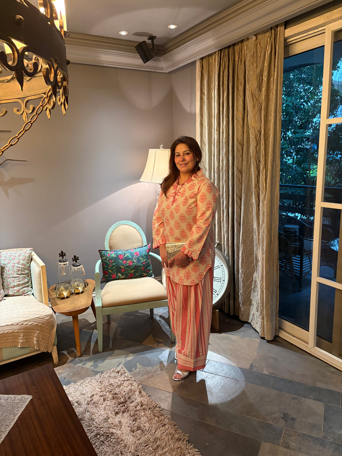 Peachy Khwaab Farshi Co-ord Set