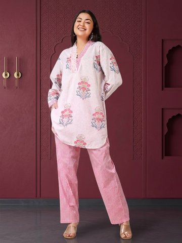 Blush Bloom Bead Co-ord Set