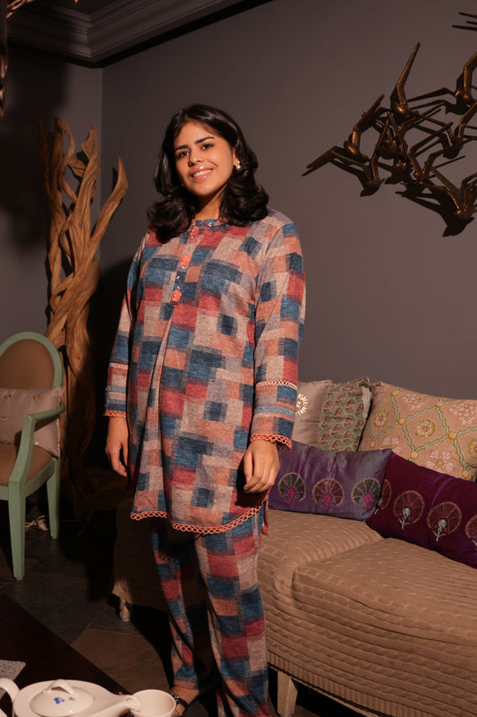 Autumn Mosaic Pashmina Coord Set