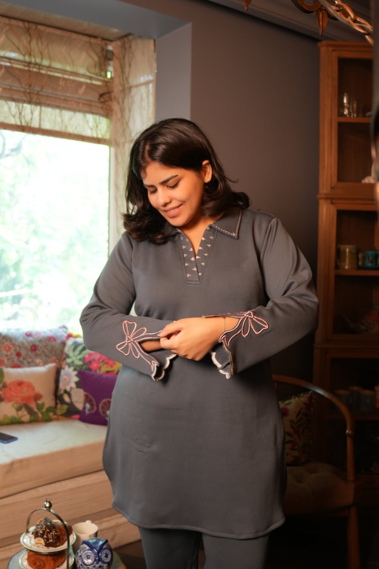 Slate Whisper Fleece Coord Set