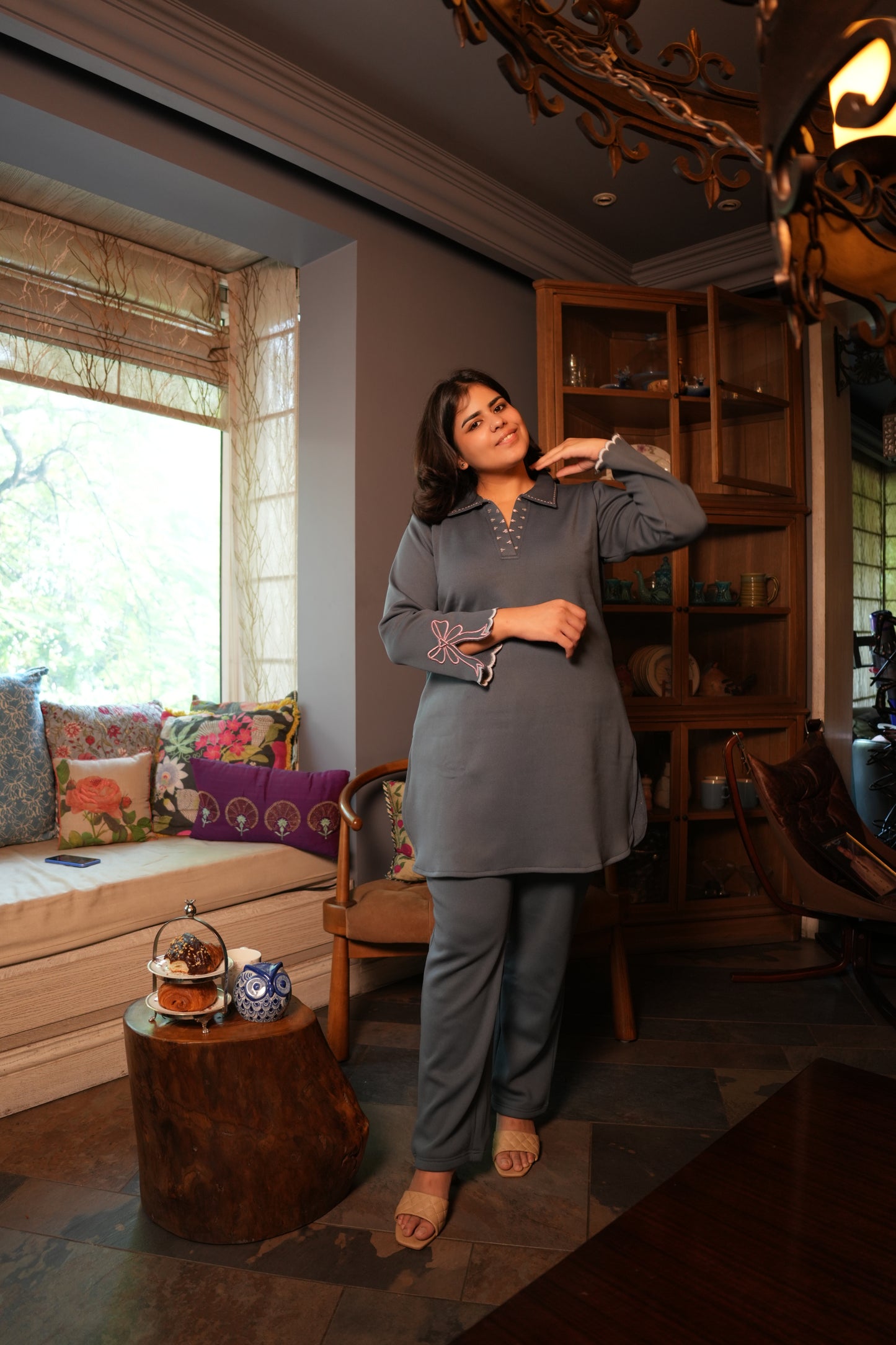 Slate Whisper Fleece Coord Set