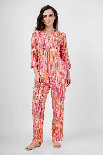 Rosy Bliss Nightsuit Set