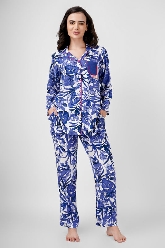 Azure Nightsuit Set