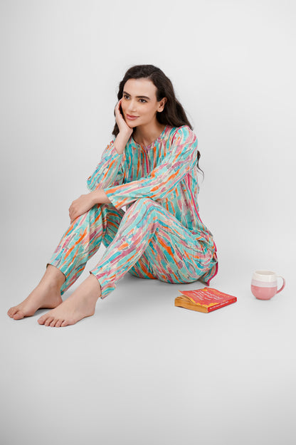 Aqua Bliss Nightsuit Set