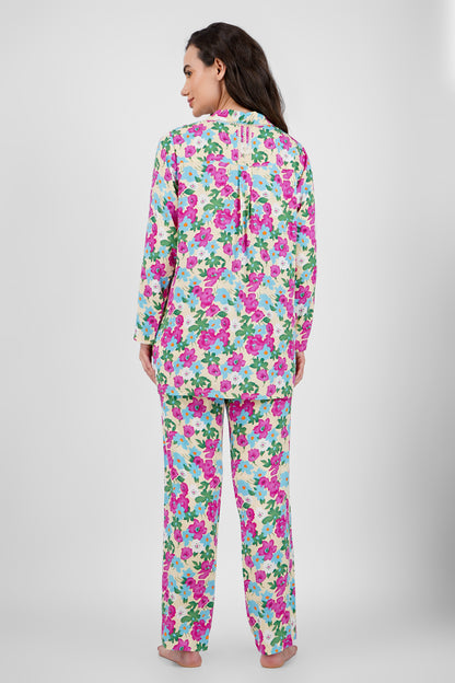 Blossom Hues Nightsuit Set