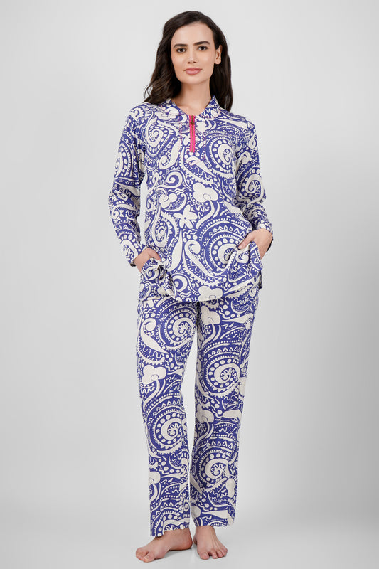 Indigo Glow Nightsuit Set