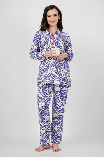 Indigo Glow Nightsuit Set