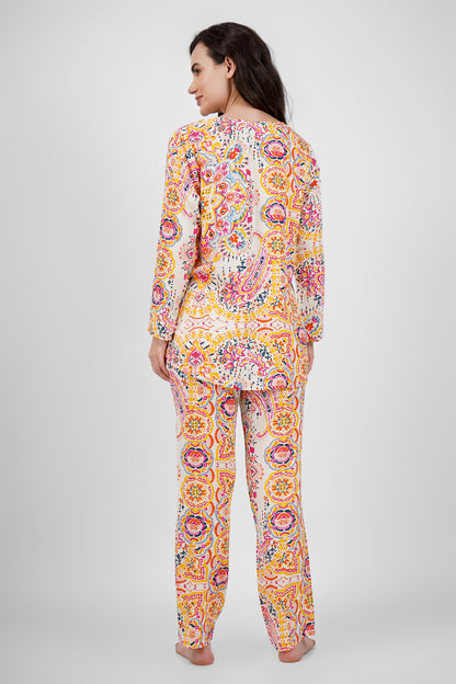 Pink Mandala Nightsuit Set
