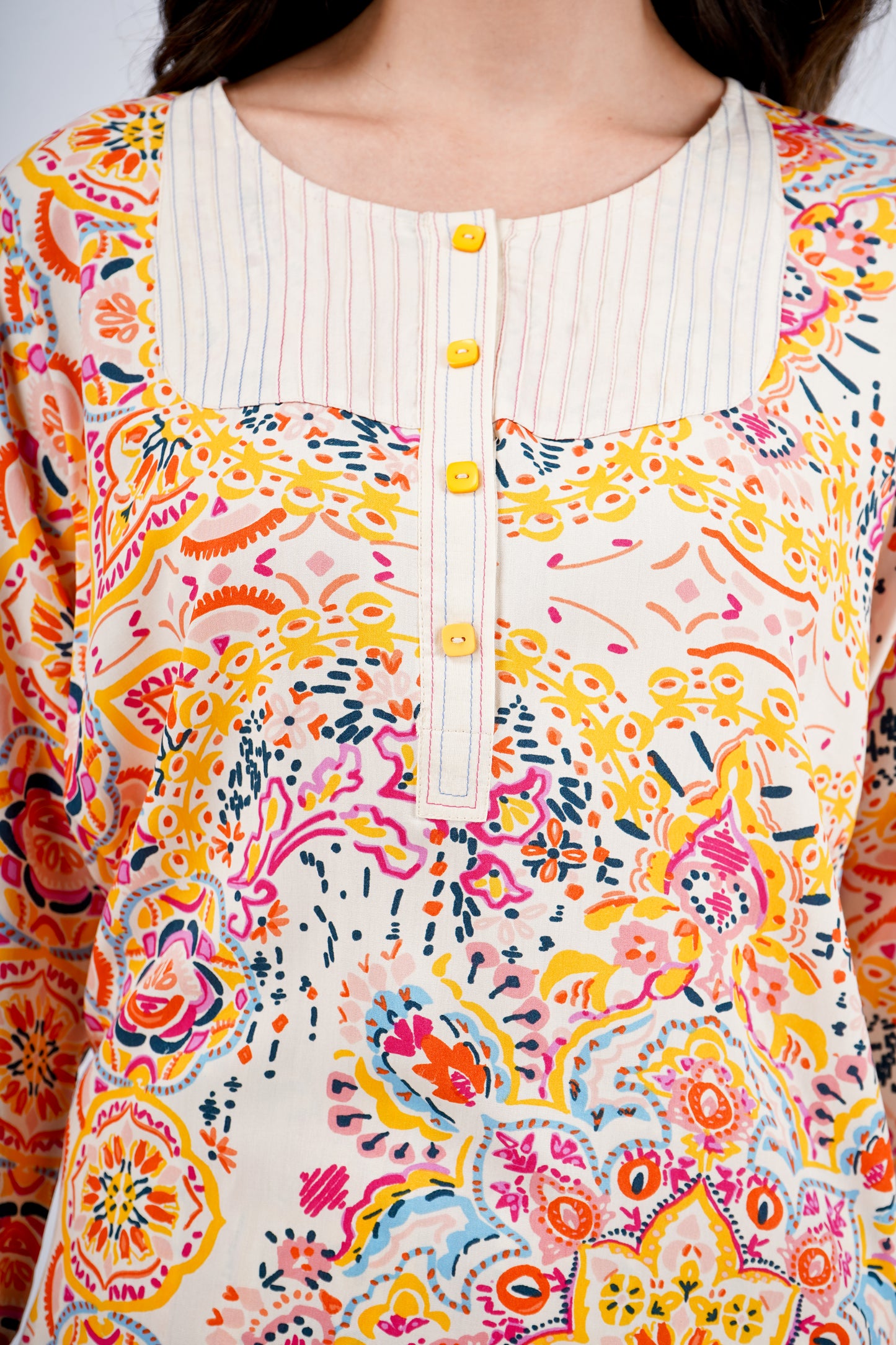 Pink Mandala Nightsuit Set