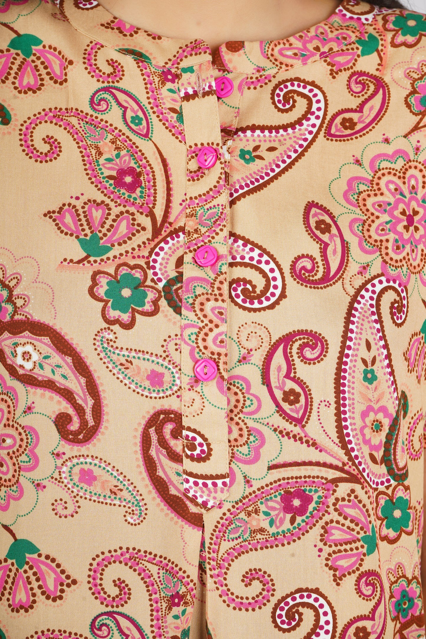 Fawn Paisley Nightsuit Set