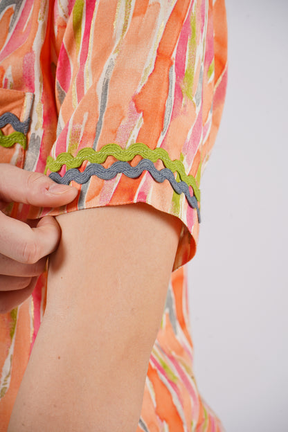 Tangerine Bliss Nightsuit Set
