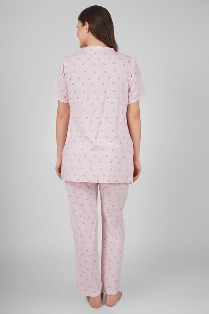 Pink Petal Nightsuit Set