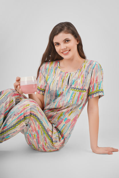 Pastel Dream Nightsuit Set
