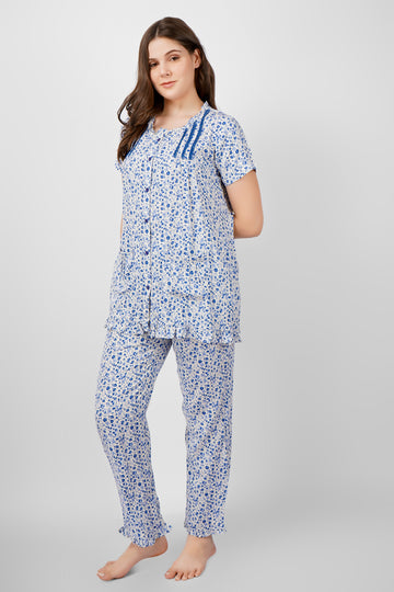 Blue Whisper Nightsuit Set