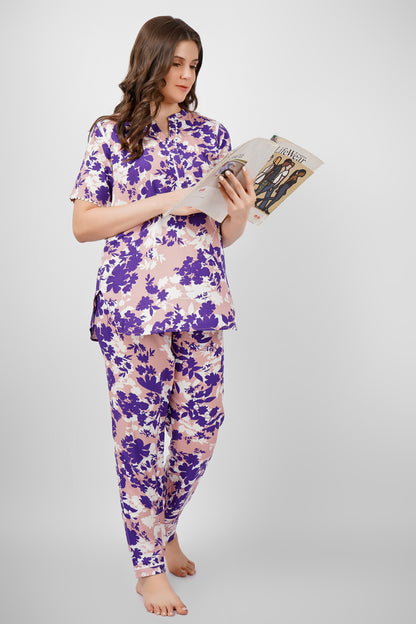 Blush & Bloom Nightsuit Set