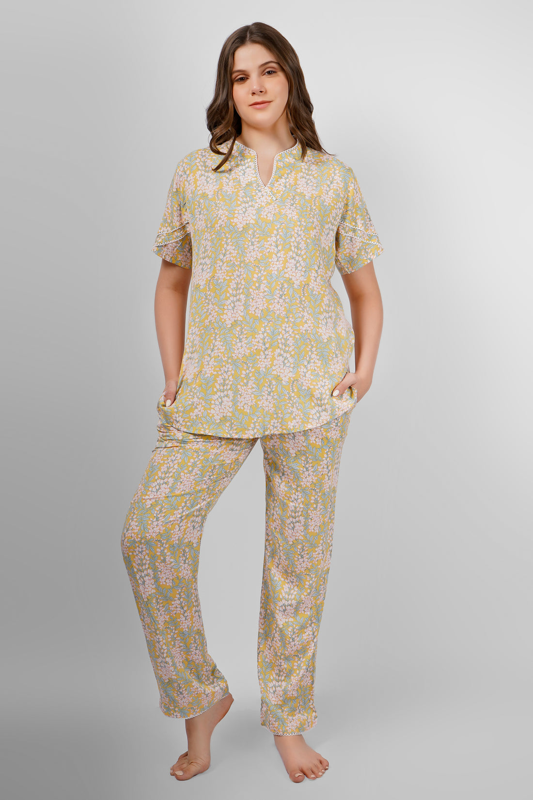 Sunlit Grace Nightsuit Set