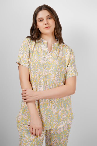 Sunlit Grace Nightsuit Set