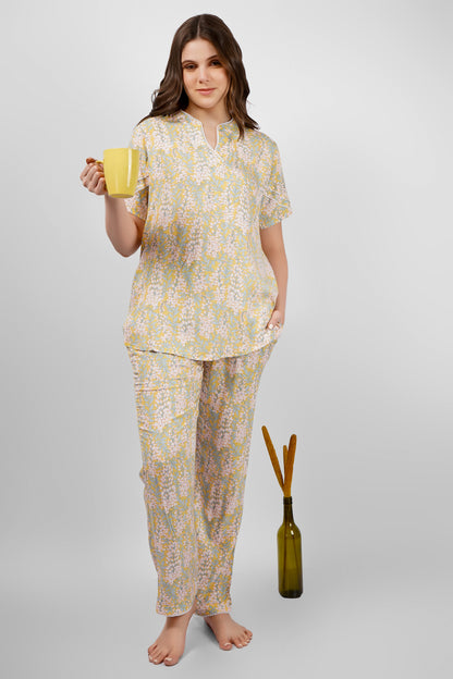 Sunlit Grace Nightsuit Set