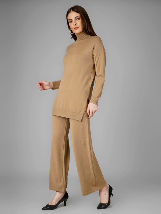 Caramel Luxe Woollen Co-ord Set
