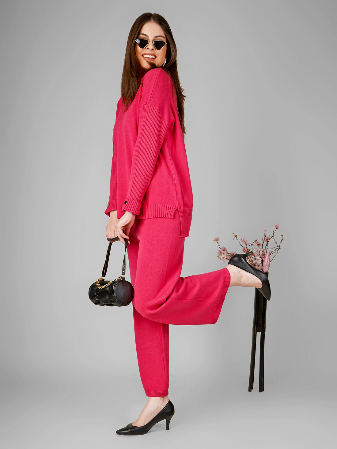 Rosy Glow Woollen Co-ord Set