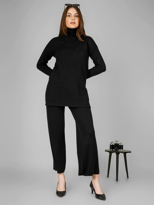 Midnight Luxe Woollen Co-ord Set