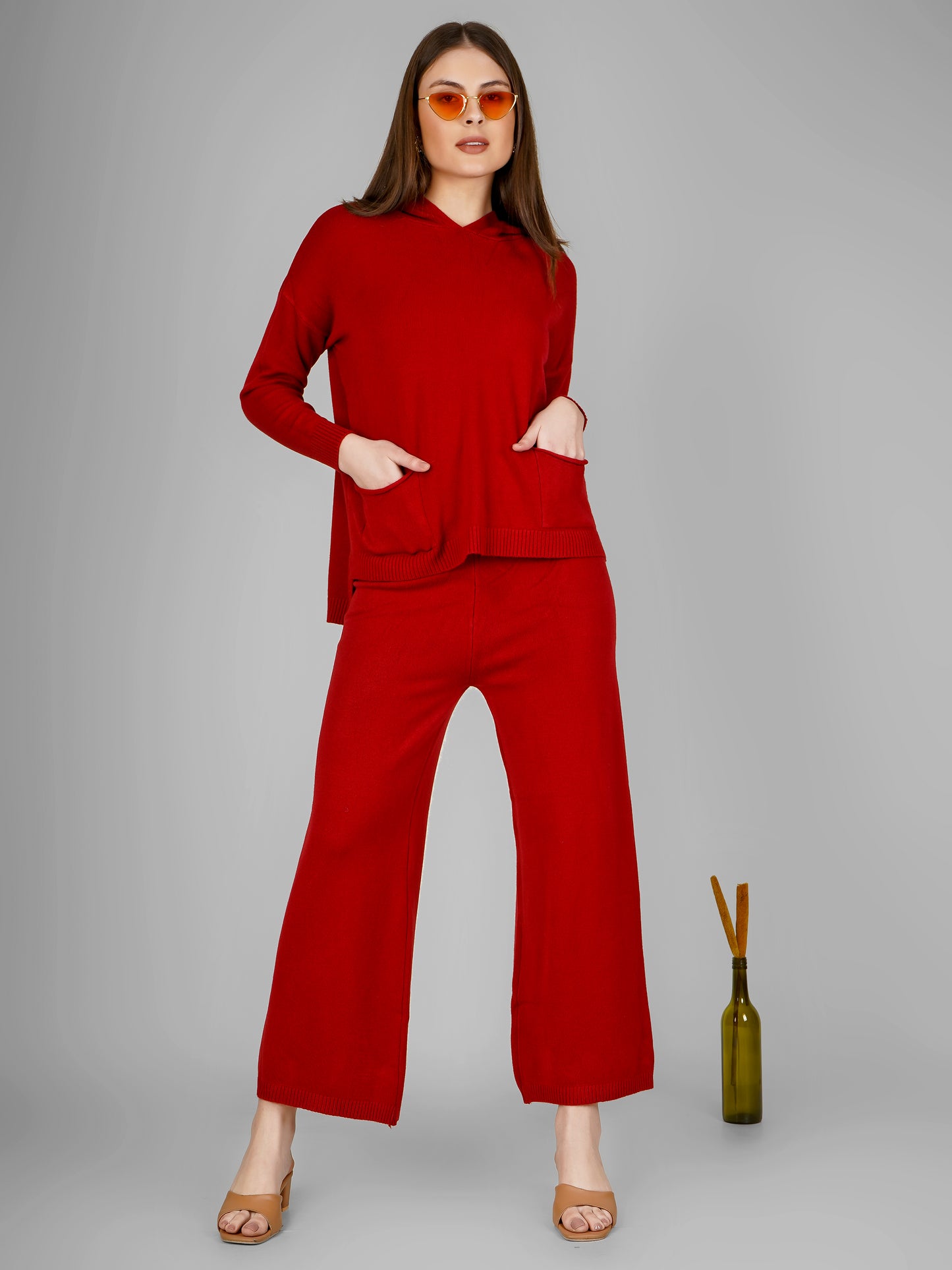 Scarlet Cozy Luxe Woollen Co-ord Set