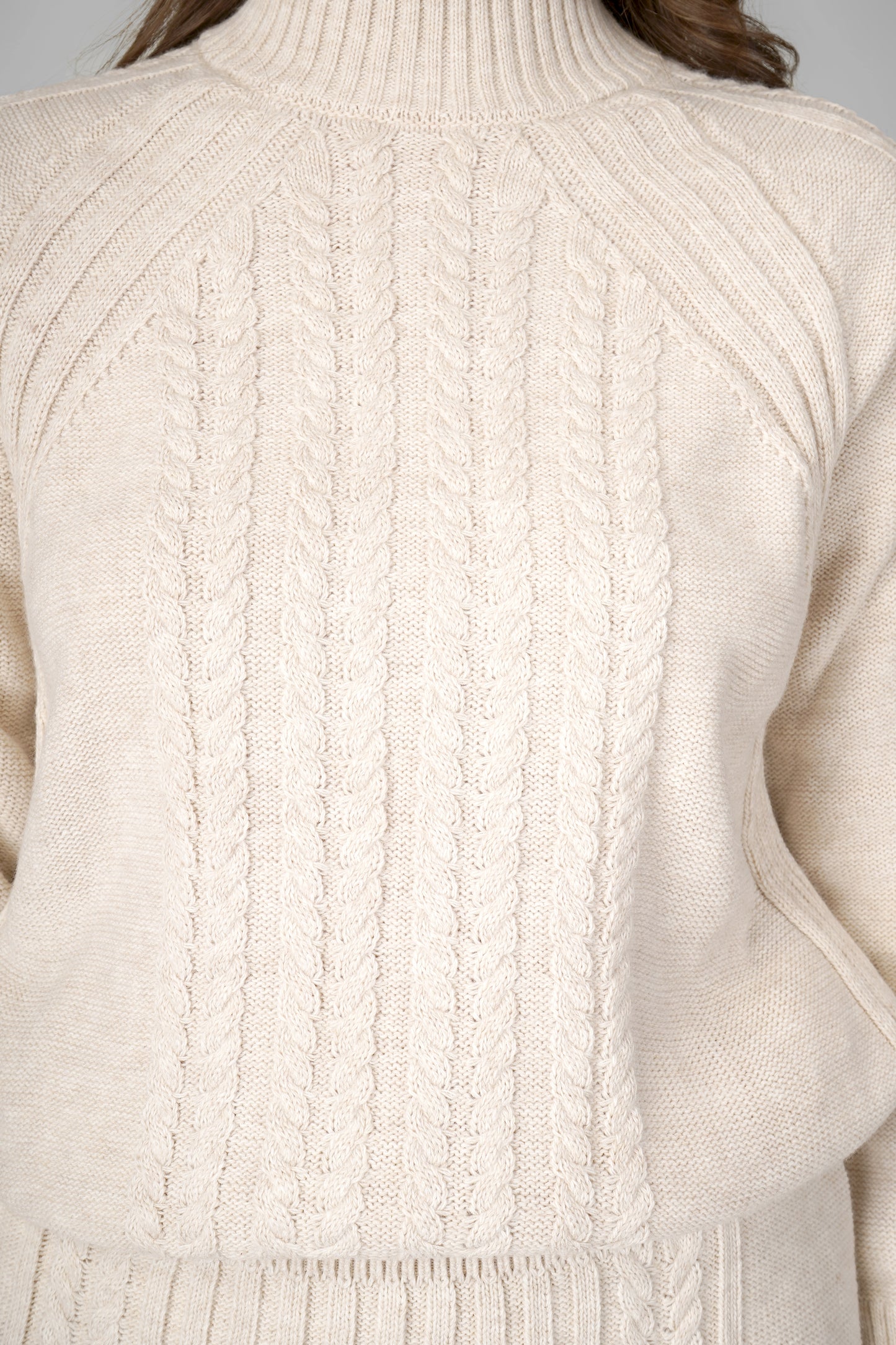 Ivory Knit Grace Woollen Skirt Co-ord Set