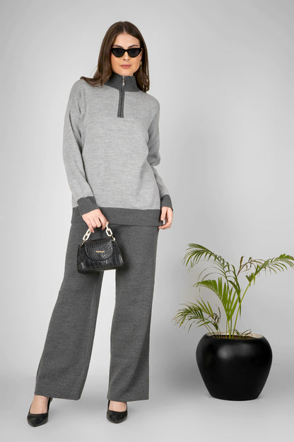 Shadow Zip Woollen Co-ord Set