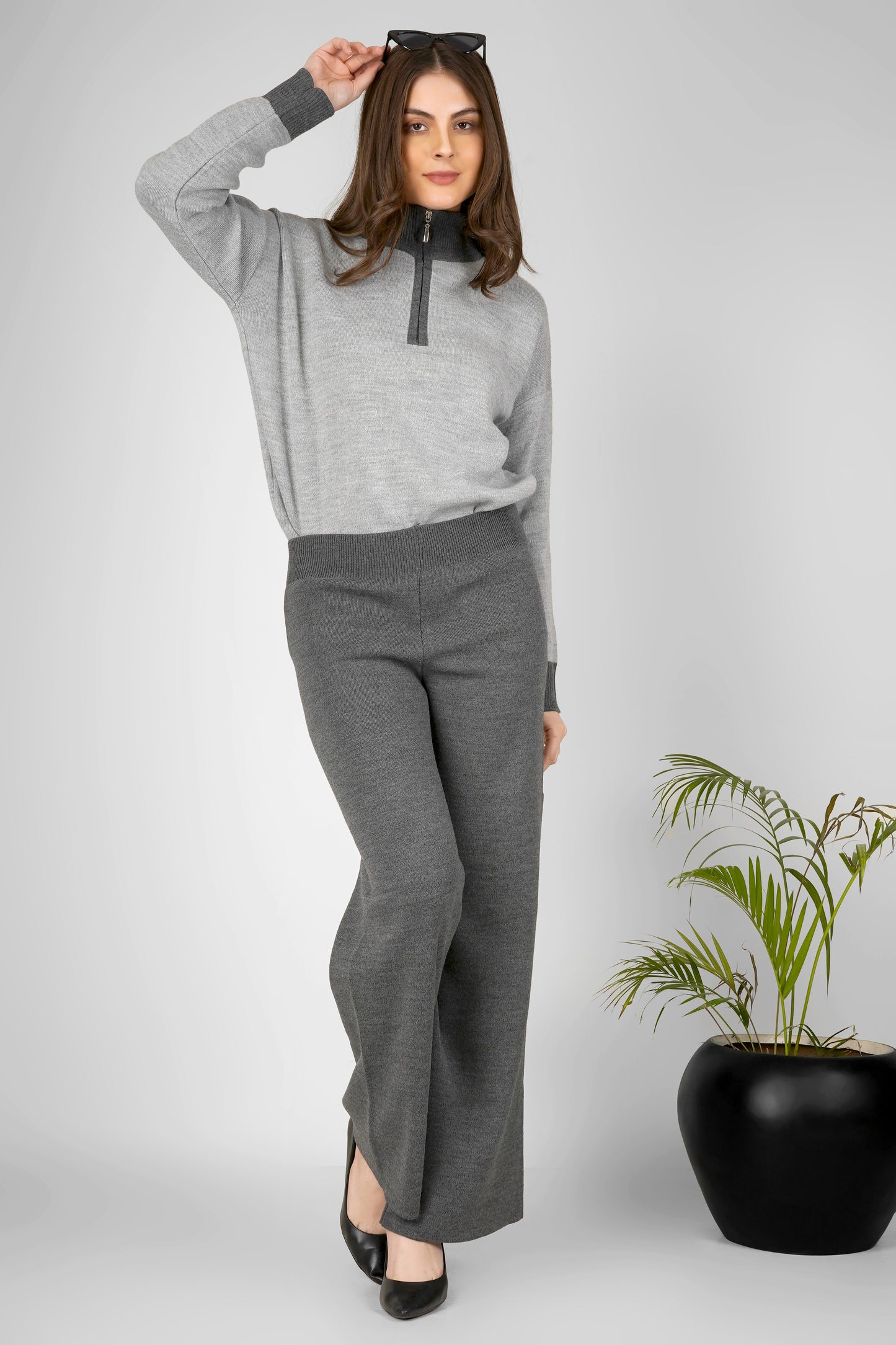 Shadow Zip Woollen Co-ord Set