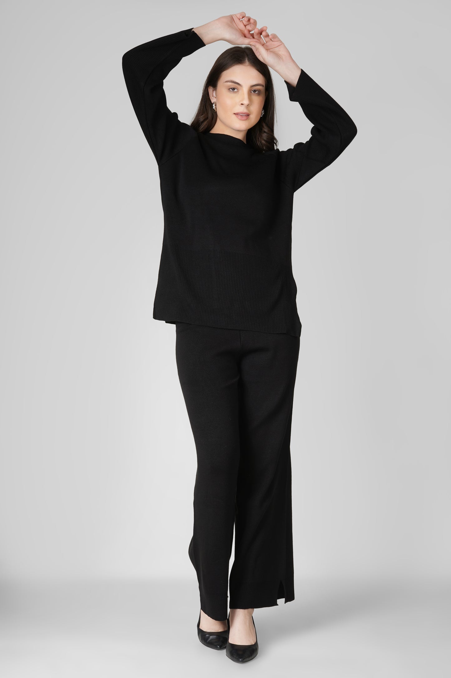 Noir Knit Woollen Co-ord Set