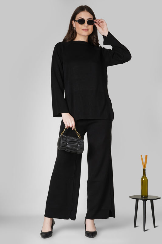 Noir Knit Woollen Co-ord Set