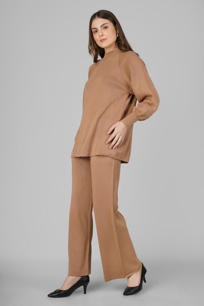 Oat Knit Woollen Co-ord Set