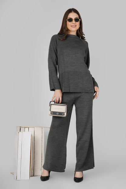 Graphite Ease Woollen Co-ord Set