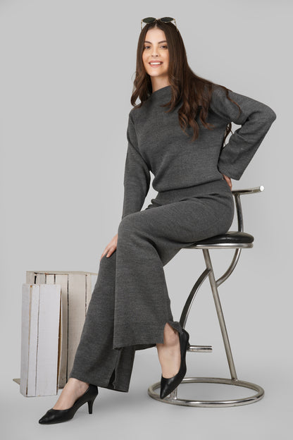 Graphite Ease Woollen Co-ord Set