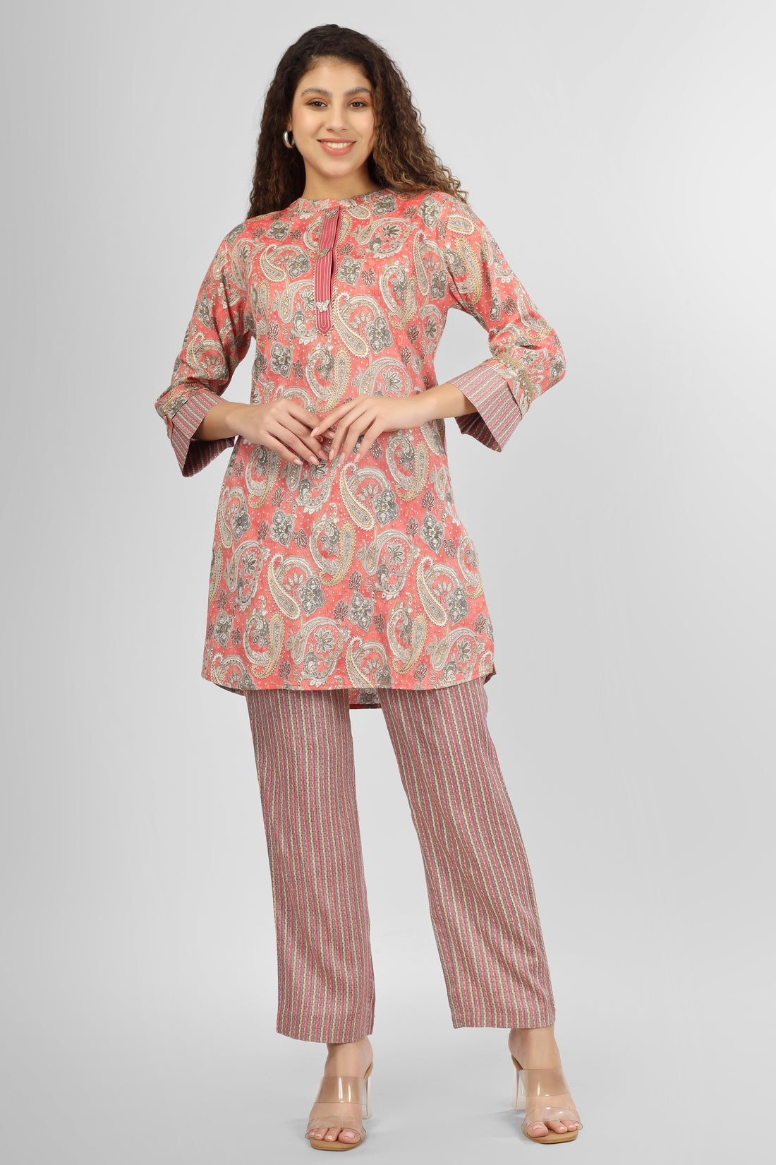 Pink Paisley Coord Set