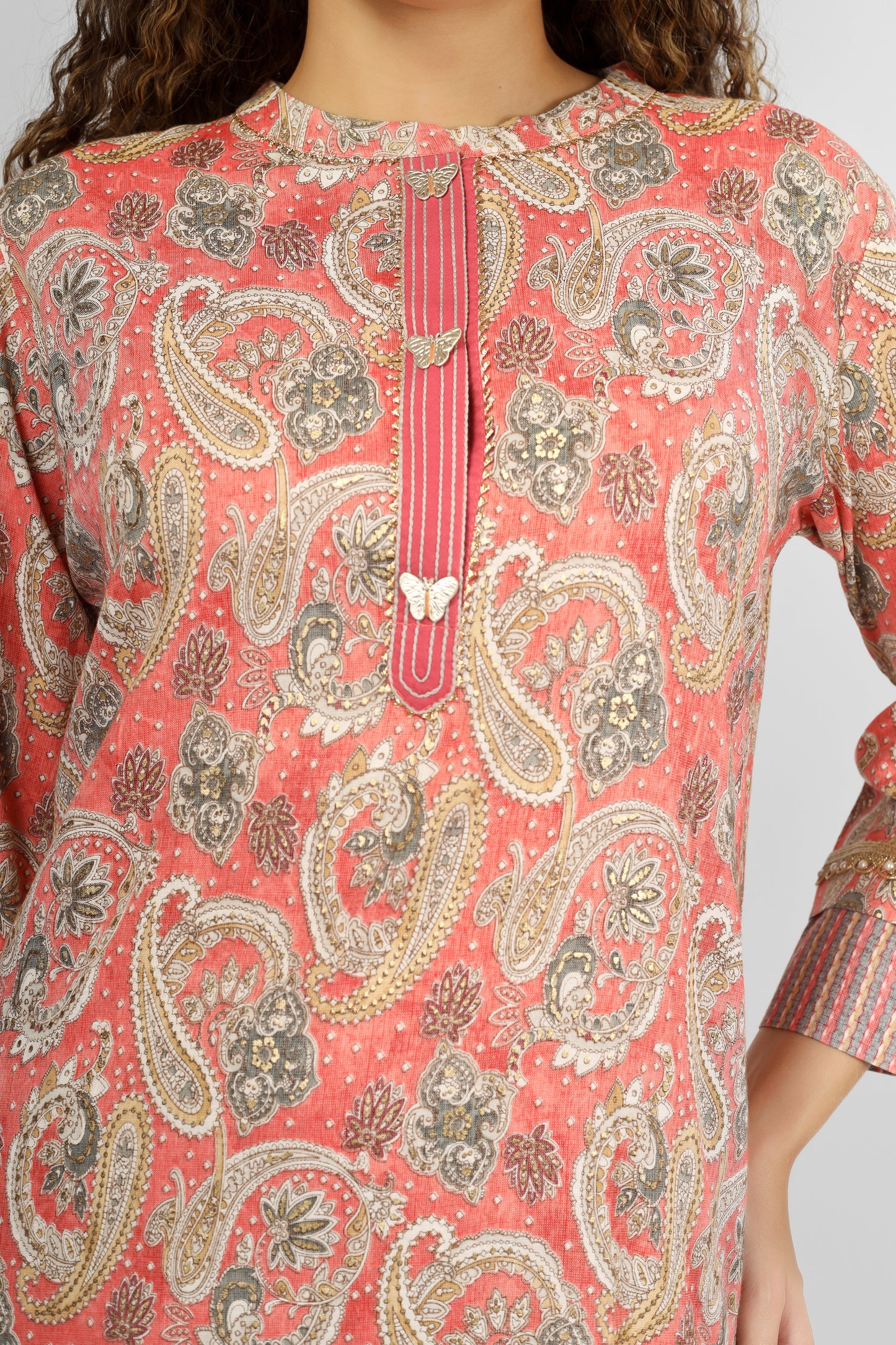 Pink Paisley Coord Set