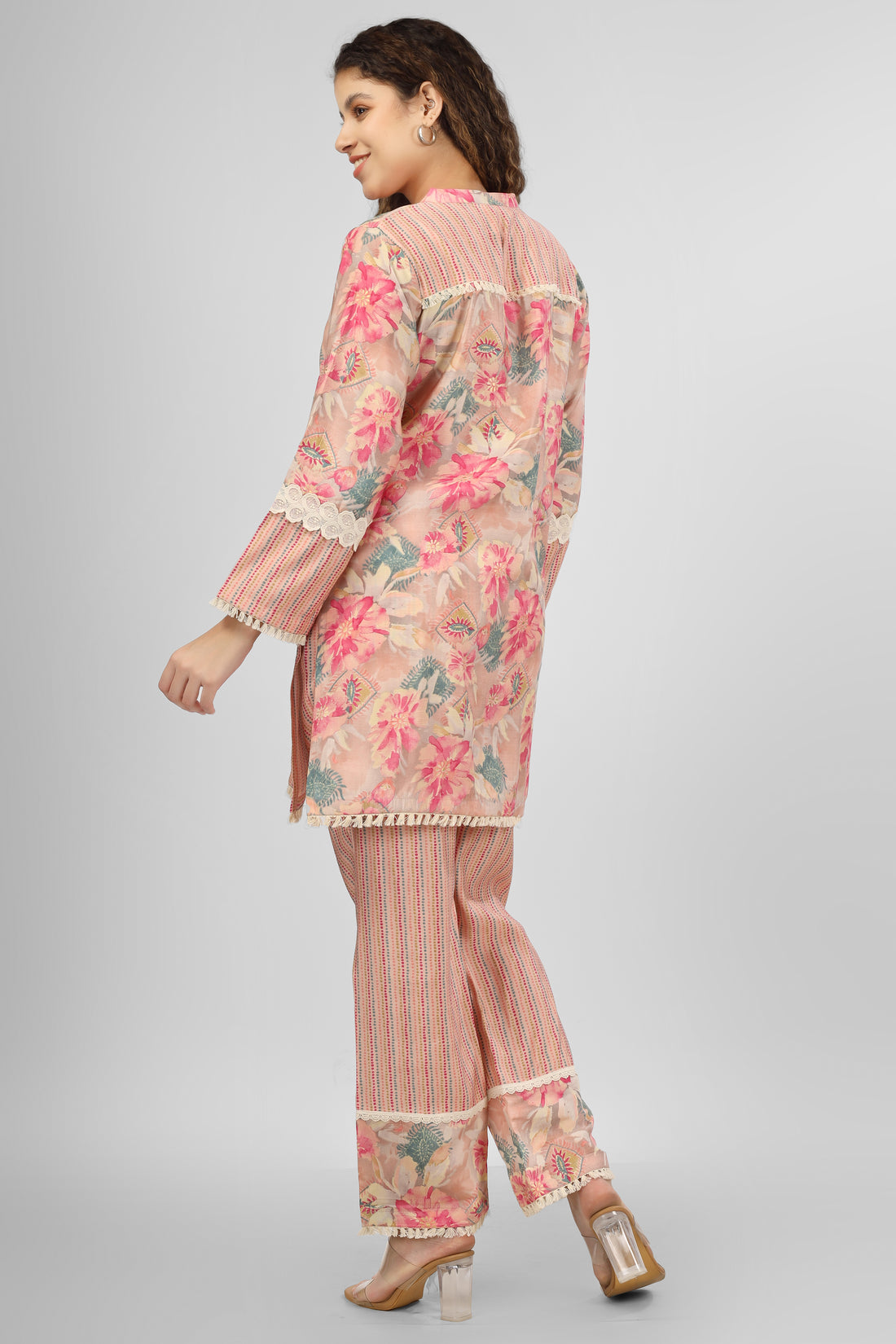 Tickle me Pink Chanderi Coord Set